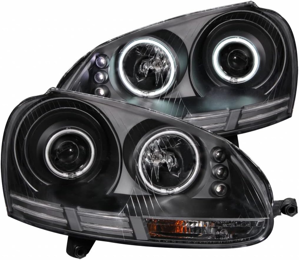 Projector Headlight with Halo Black I442651