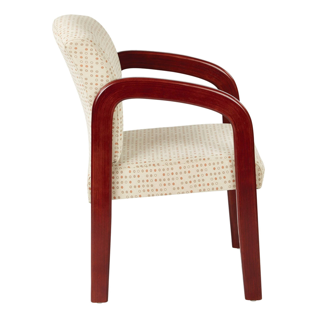 Cherry Finish Wood Visitor Chair C299