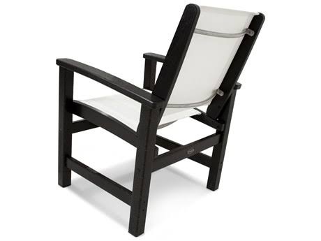 Black Onyx Sling Coastal Dining Chair E392