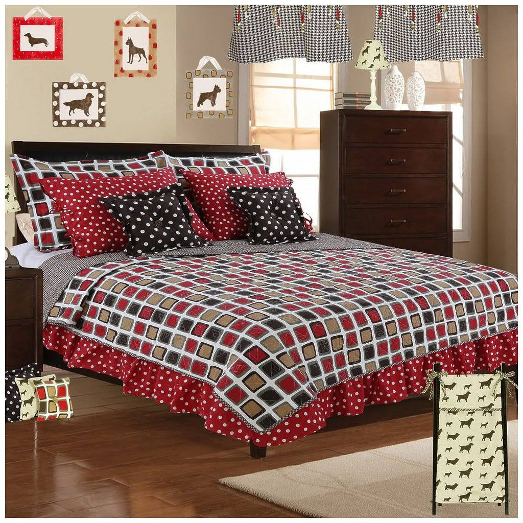 3 Piece Reversible Quilt, Brown - Full - Queen I6478