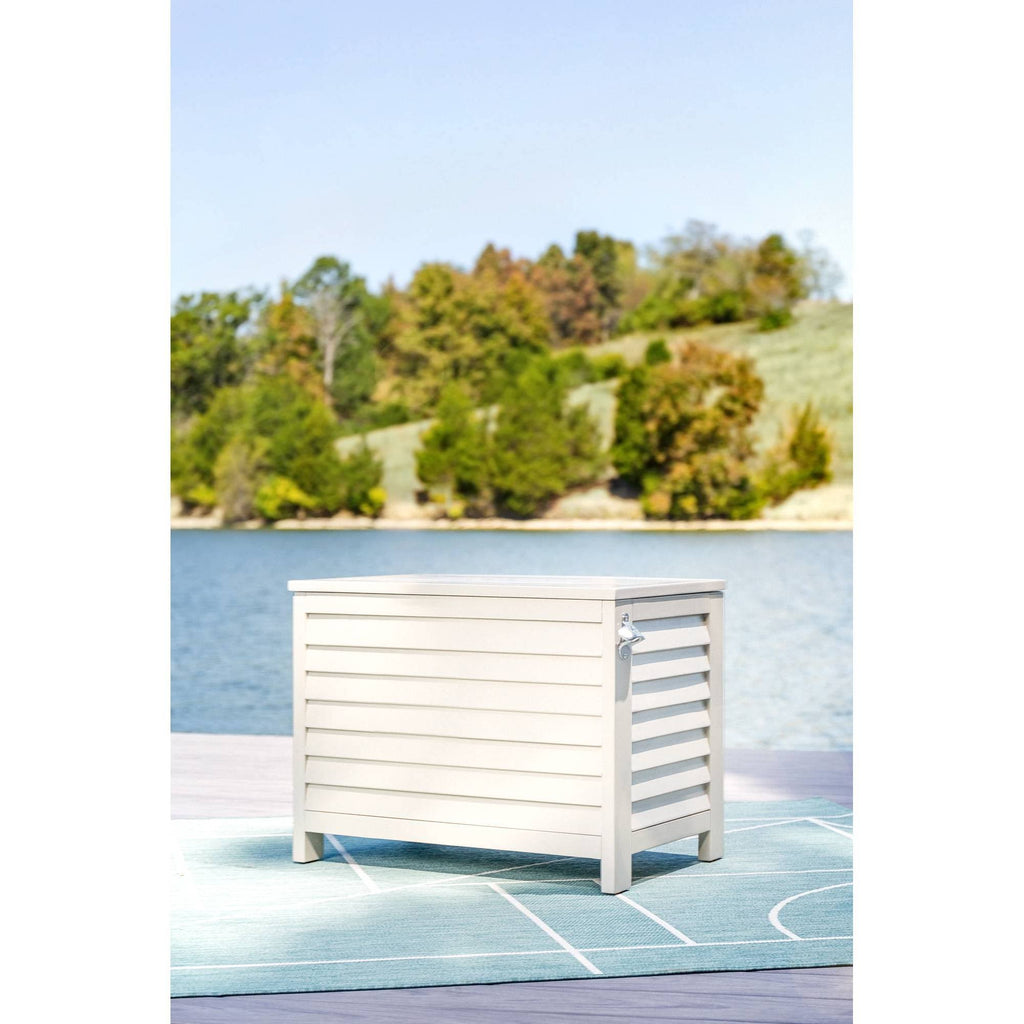 White Acacia Wood Cooler Q26565