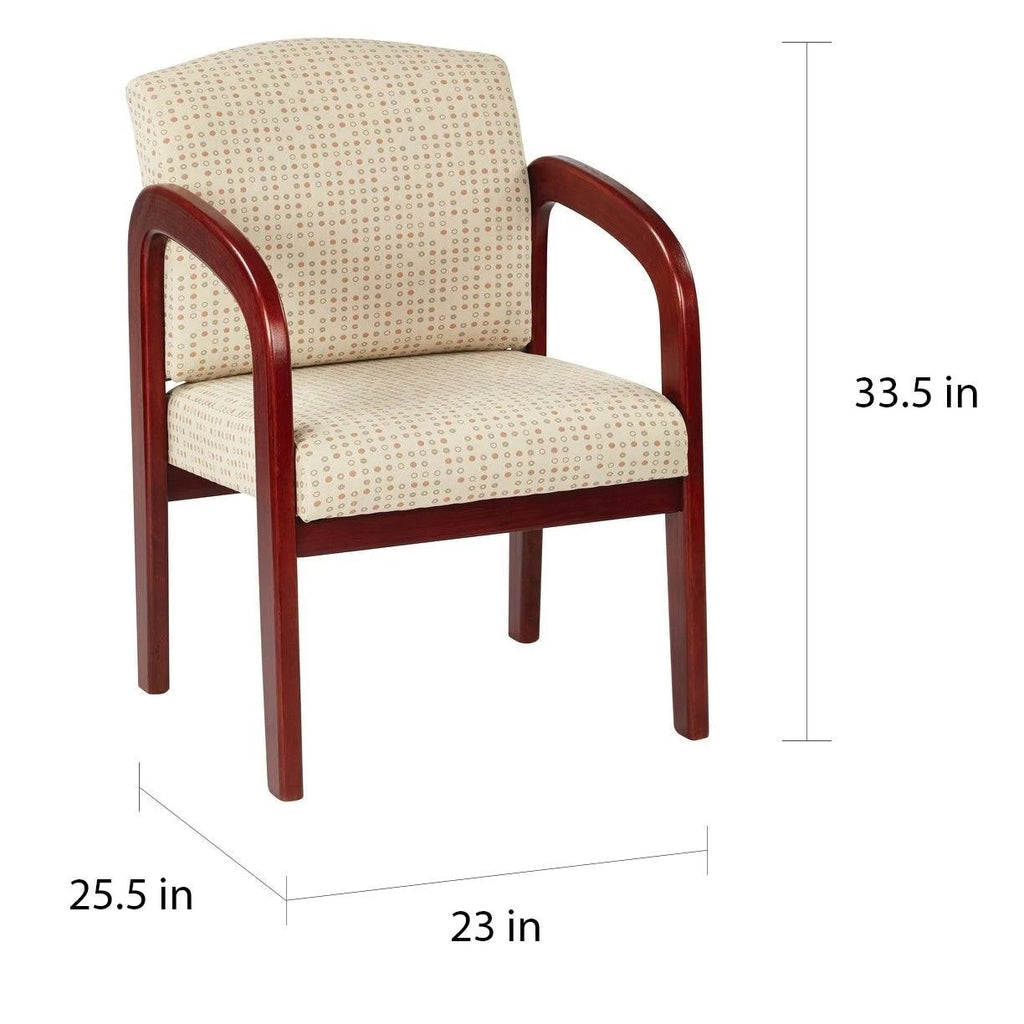 Cherry Finish Wood Visitor Chair C299