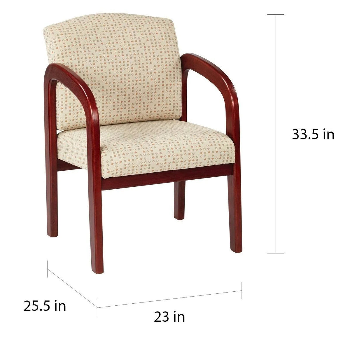 Cherry Finish Wood Visitor Chair C299
