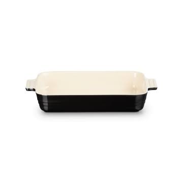 Satin Black Rectangular Baking Dish N3625