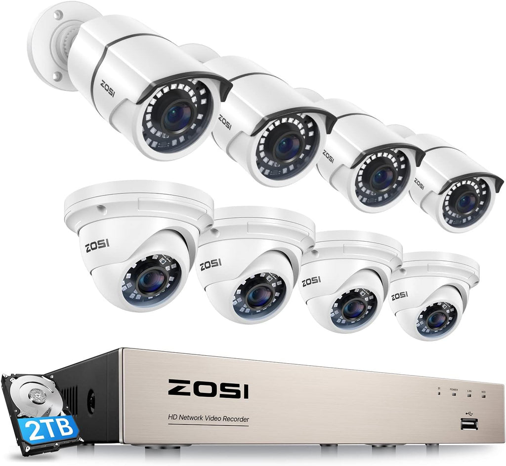 8CH 5MP PoE Security Camera System with 2TB HDD U131