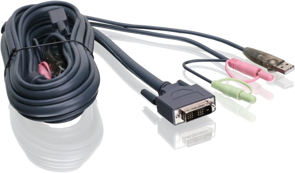 10 Feet DVI-D USB KVM Cable Pack of 2 B5005