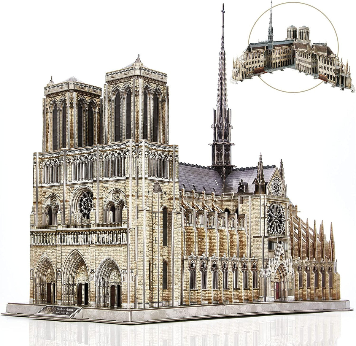 3D Puzzle Notre Dame de Paris Cathedral Model Kit, 293 Pieces S25377