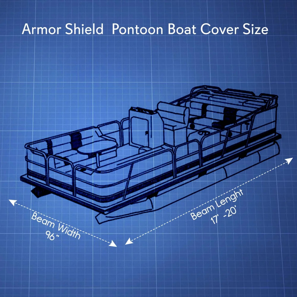 17 to 20 Foot Pontoon Boat Cover R57426