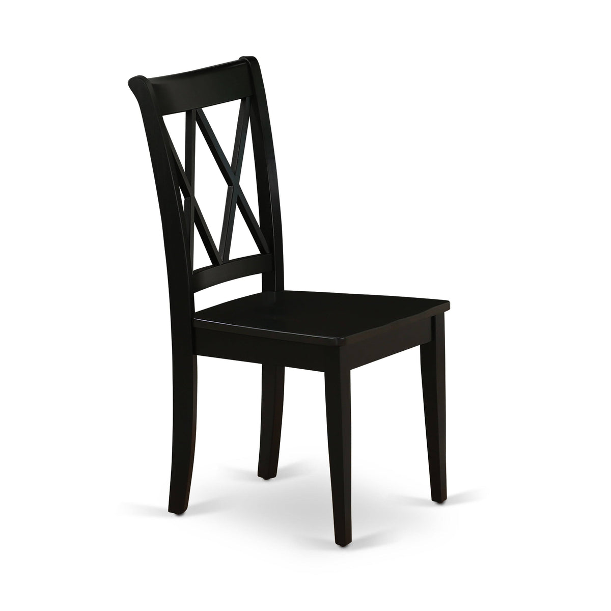 5pc Round Dining Table with Two Drop Leaves and Four Wood Seat Chairs Z83879