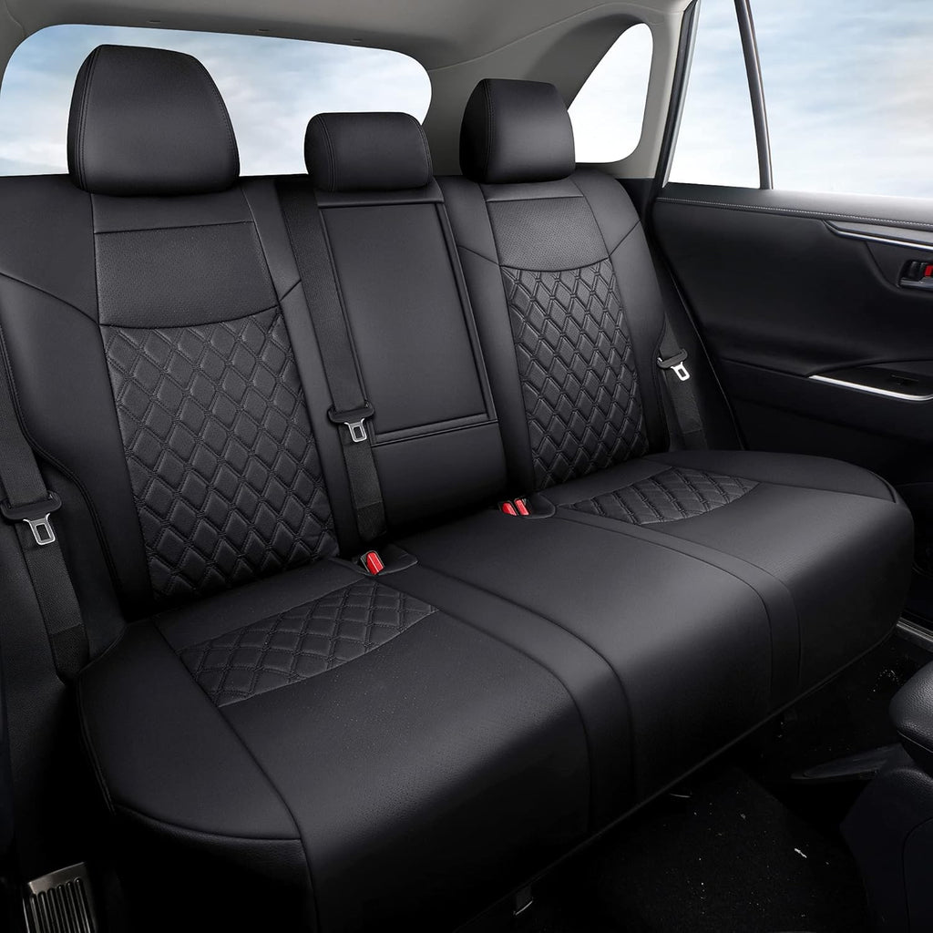 Grey Pu Leather Car Seat Covers Full Set for Toyota RAV4 X7487