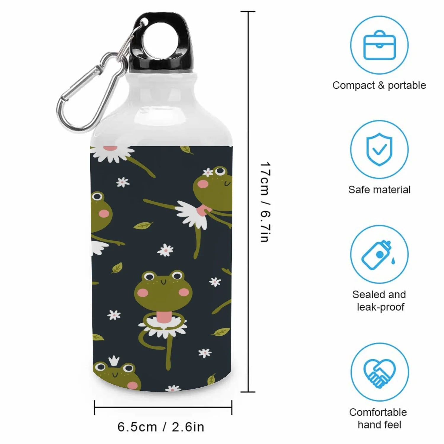 400ml Sport Aluminum Water Bottle with Twist Cap S308