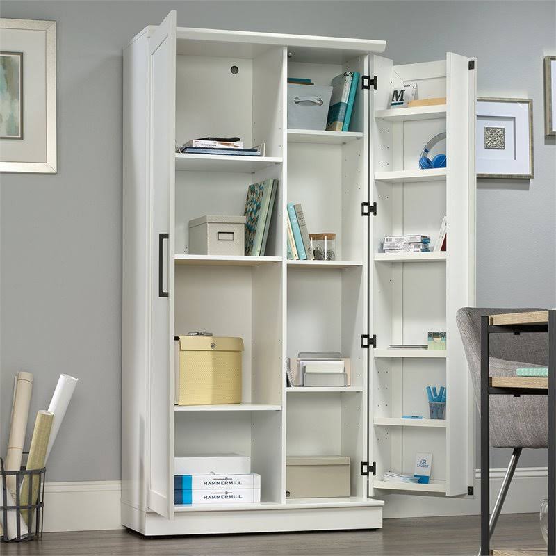 White Storage Cabinet Q496