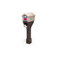 Sandstone / Espresso Mailbox Post E324