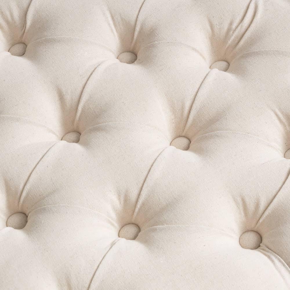 Tufted Fabric Storage Ottoman Bench A620