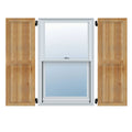 Framed Board-n-Batten Shutters, Rough Sawn Western Red Cedar (Per Pair) O70608