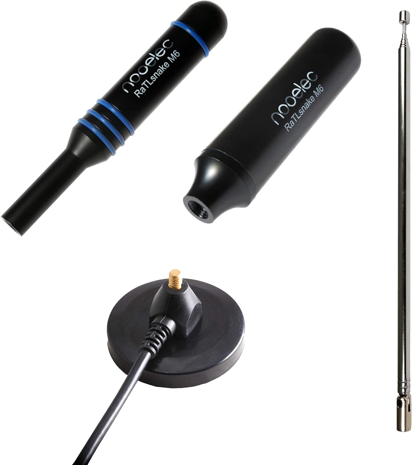 Magnetic Whip Antenna Set with Low-Loss RG58 Cable for 50 Ohm SMA Connectors V77690
