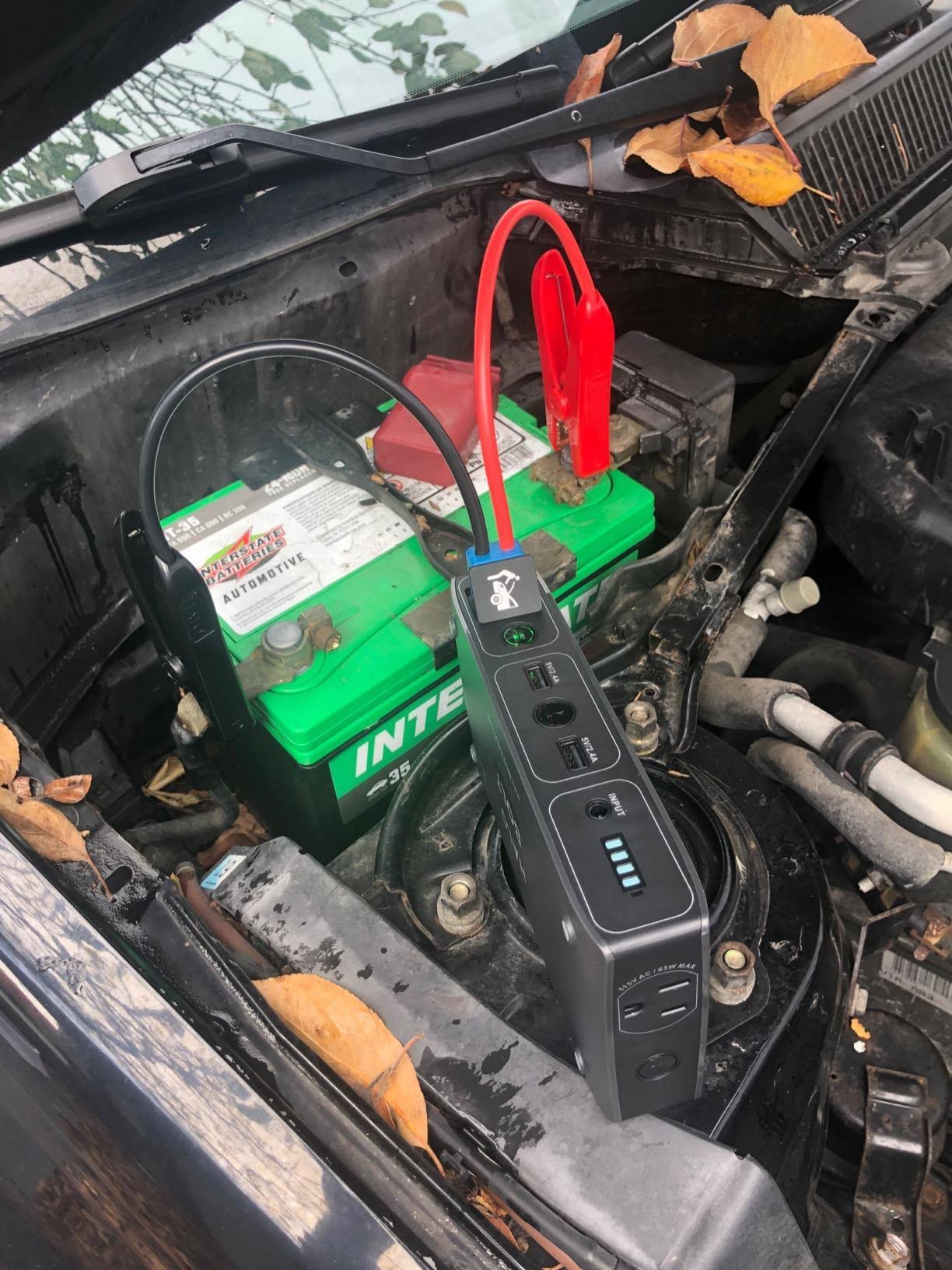 Portable Phone Laptop Charger Car Jump Starter with AC V44496