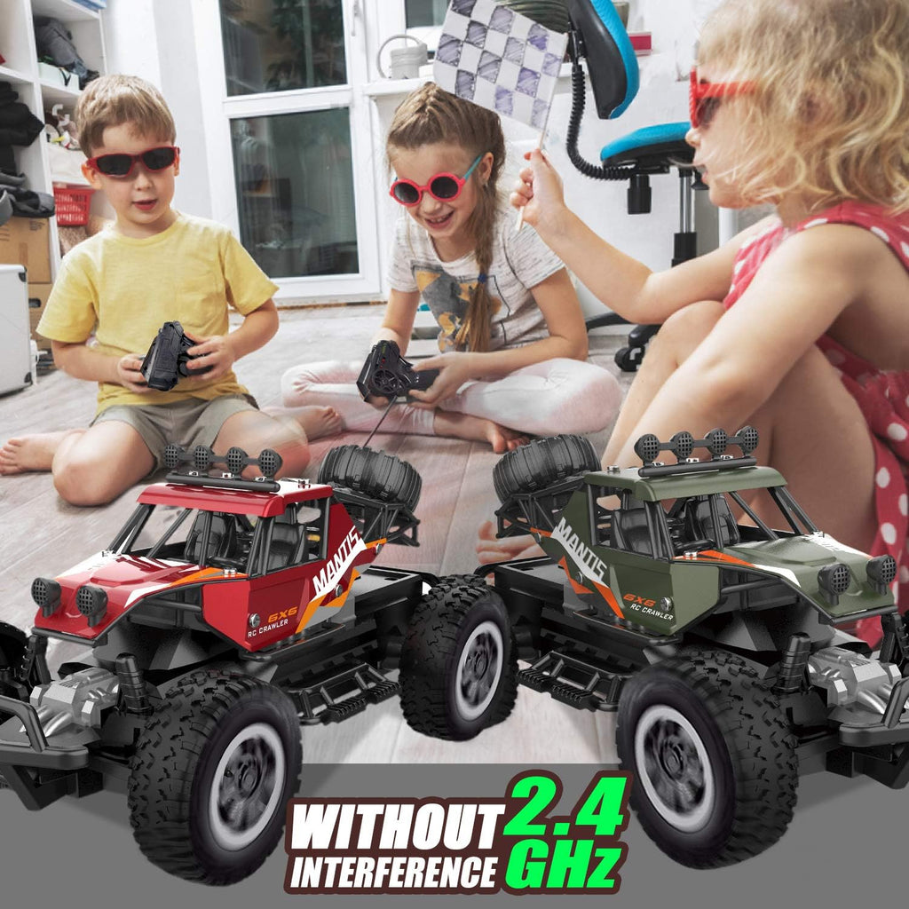 2 PCS Remote Control Off Road Monster Trucks Cars, 1:20 Scale Metal Shell Alloy RC Car, 2.4Ghz X755958