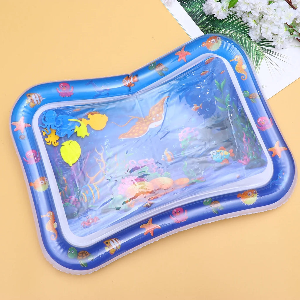 Inflatable Crawling Cushion Water Play Mat (Blue) F158192
