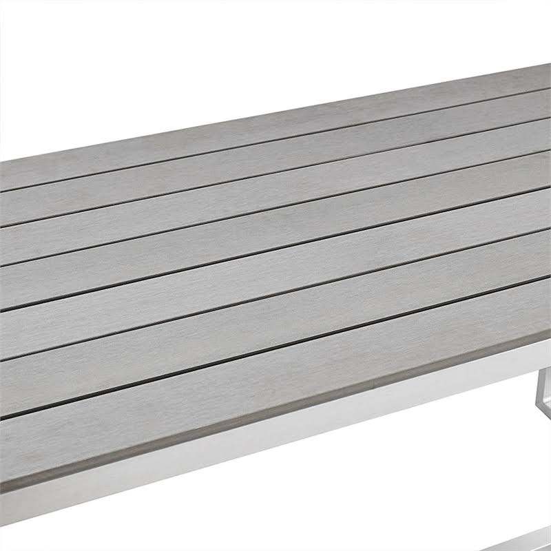 Grey Patio Dining Bench L747760