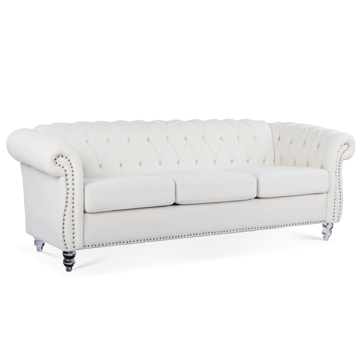 Rolled Arm Chesterfield 3 Seater Sofa A50121
