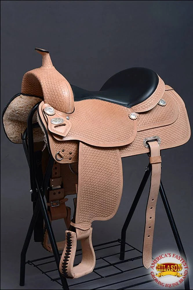 Western American Leather Draft Horse Saddle P6875