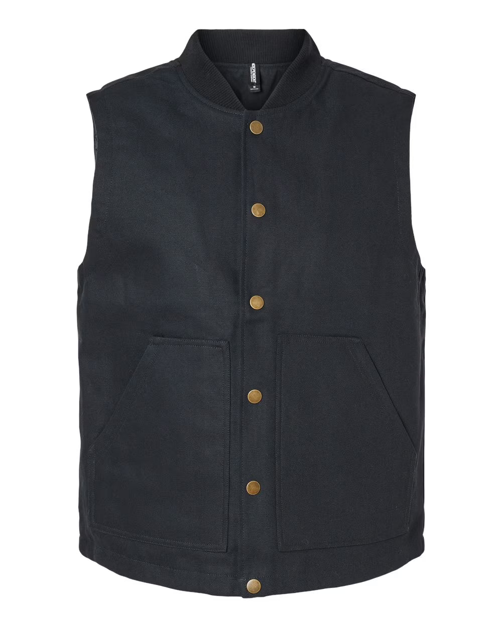 Black Insulated Canvas Workwear Vest C54279