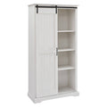 Brushed White Sliding Door Cabinet R910235