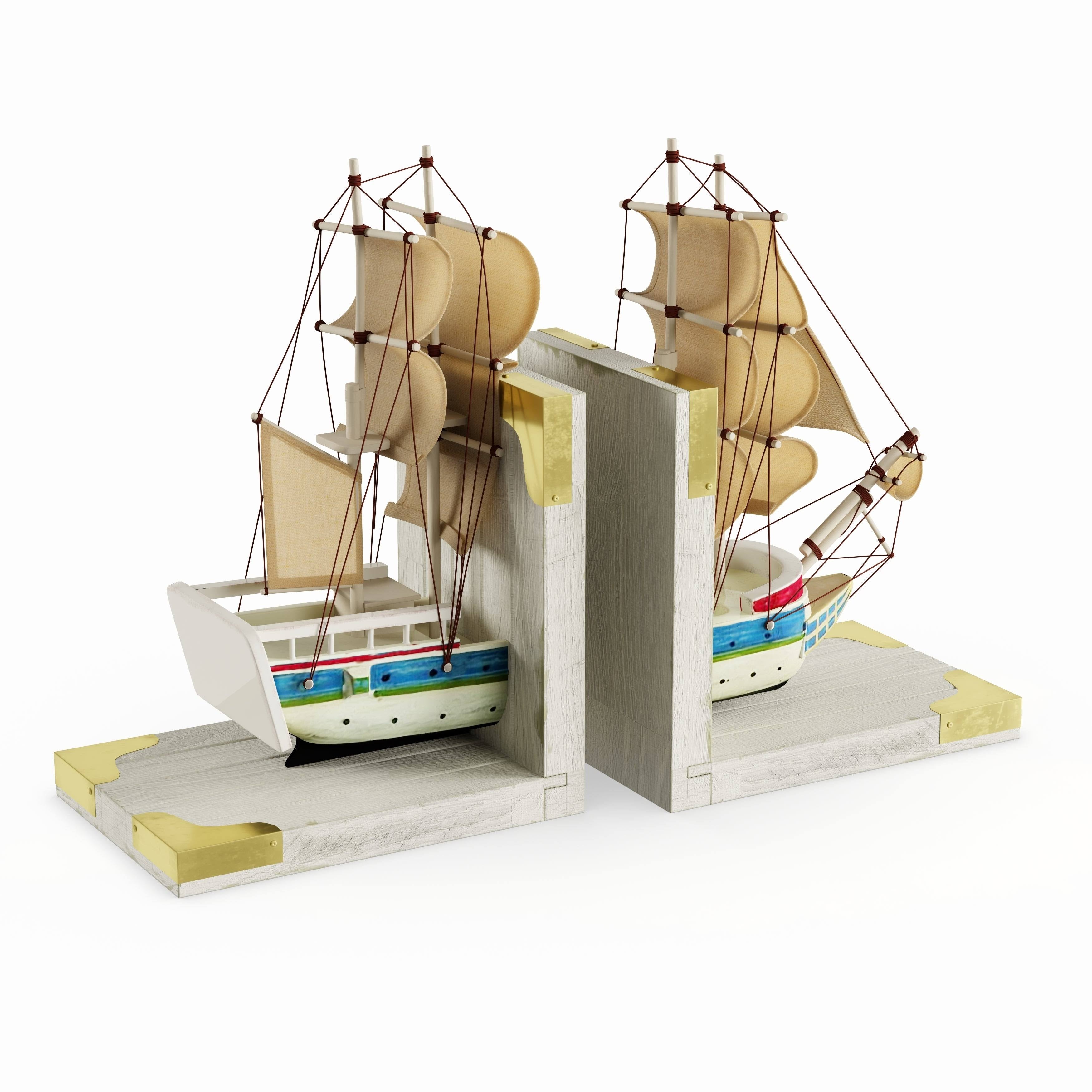 Nautical Trade Ship Book Ends E844958