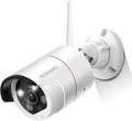 Wireless Security Camera System with 12'' Monitor 2 Way Audio Outdoor 2K WiFi IP Cameras AI Human Detection Siren Alarm DC Power HD Home Surveillance System with 1TB Hard Drive F6681