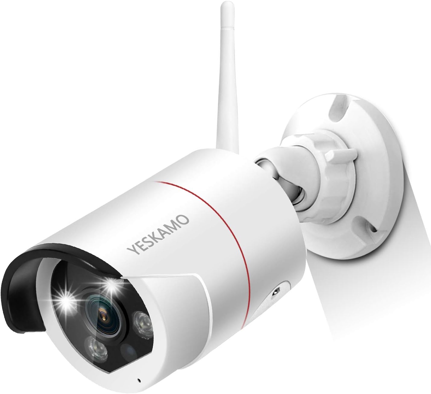 Wireless Security Camera System with 12'' Monitor 2 Way Audio Outdoor 2K WiFi IP Cameras AI Human Detection Siren Alarm DC Power HD Home Surveillance System with 1TB Hard Drive F6681