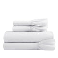 White California King Ruffles Sheet Set T446