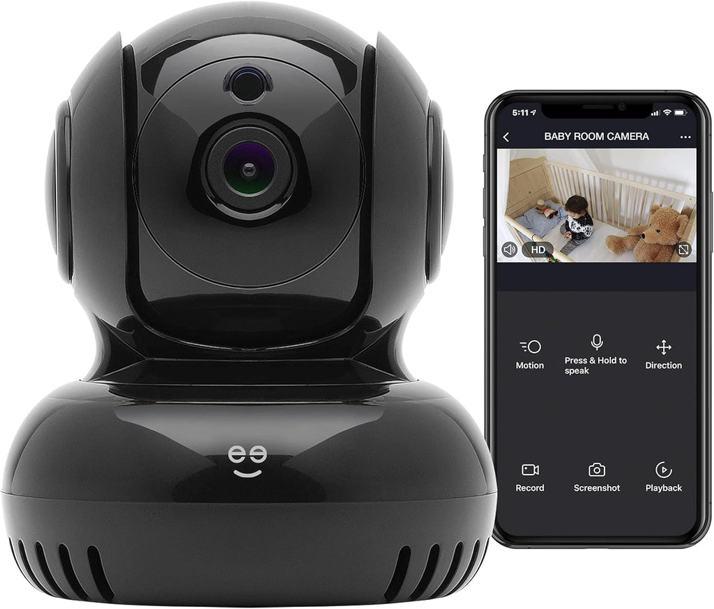 1080p Wireless Indoor Surveillance Camera, White, Pack of 2 L17484