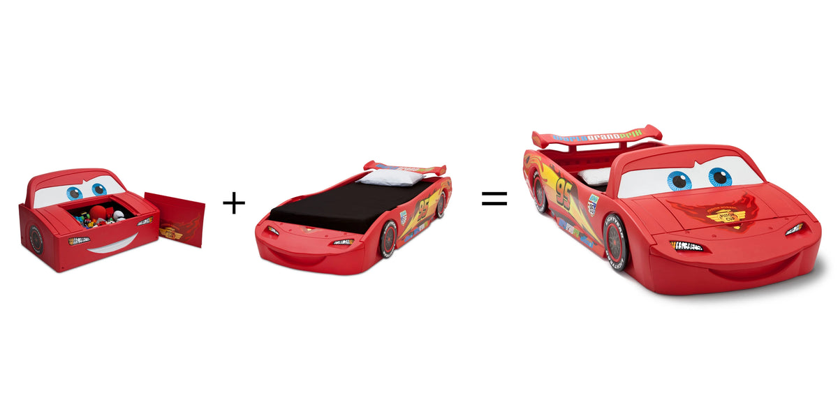 Toddler-To-Twin Bed with Toy Box Y90996