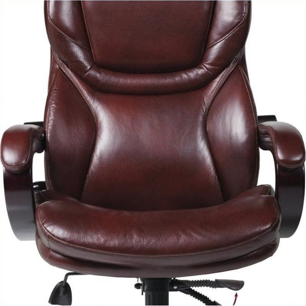 Bonded Leather Executive Office Chair in Brown V967176