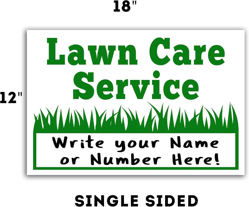 18"x12" Single-Sided Waterproof Yard Signs (25) Pack of 2 T993