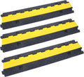 2 Channel Rubber Cable Ramp 3 Pack D502