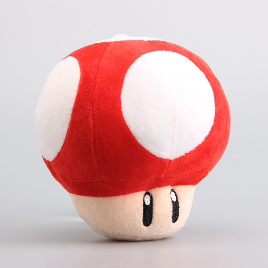 Super Mario Red Super Mushroom Stuffed Plush Toy 6'' L96393