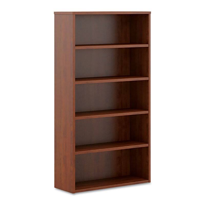 5-Shelf Mahogany Laminate Bookcase N371771