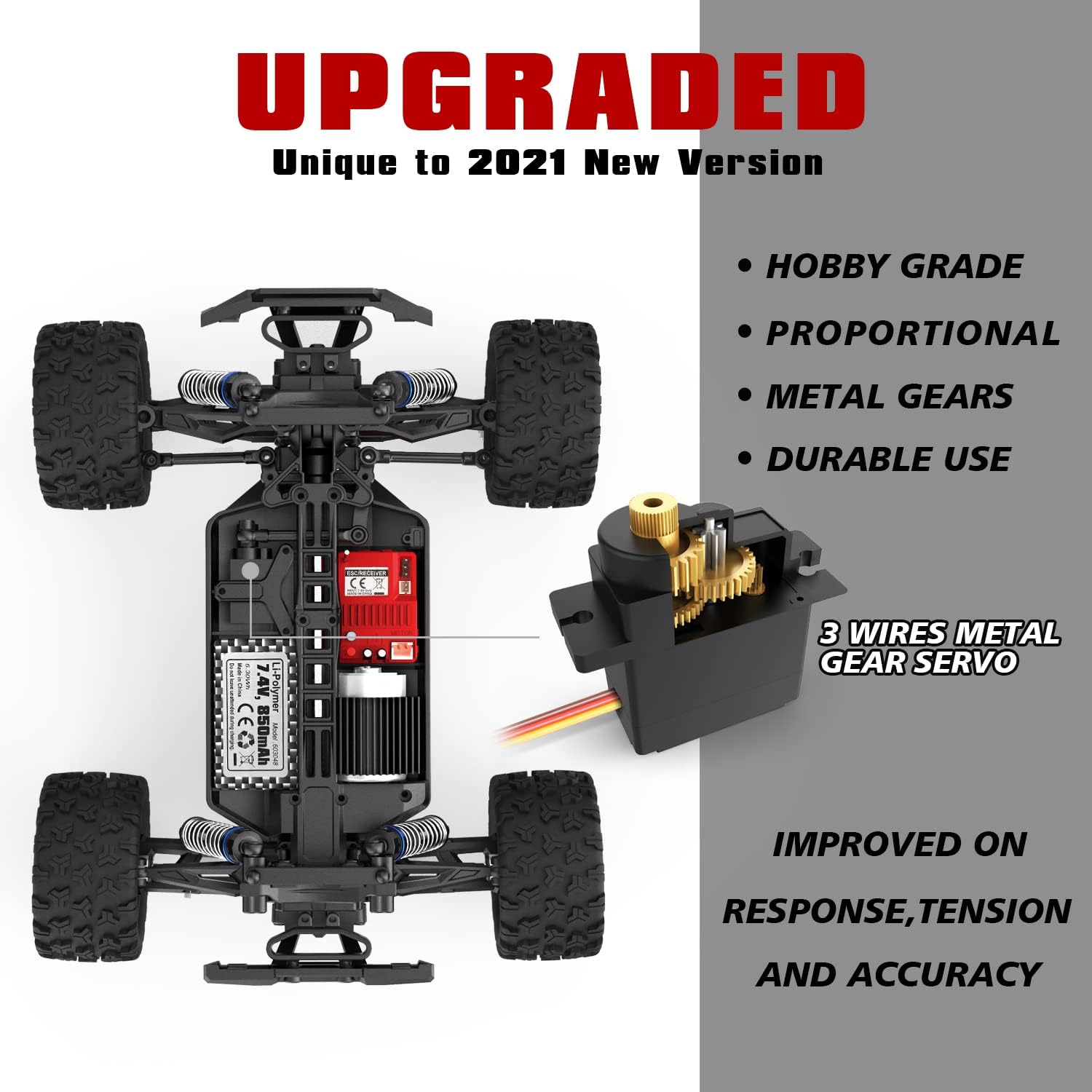 1:18 Scale 4X4 Off Road Remote Control Truck with 2 Batteries H506