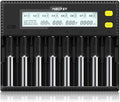 8-Bay Smart Battery Charger with LCD Display O6035