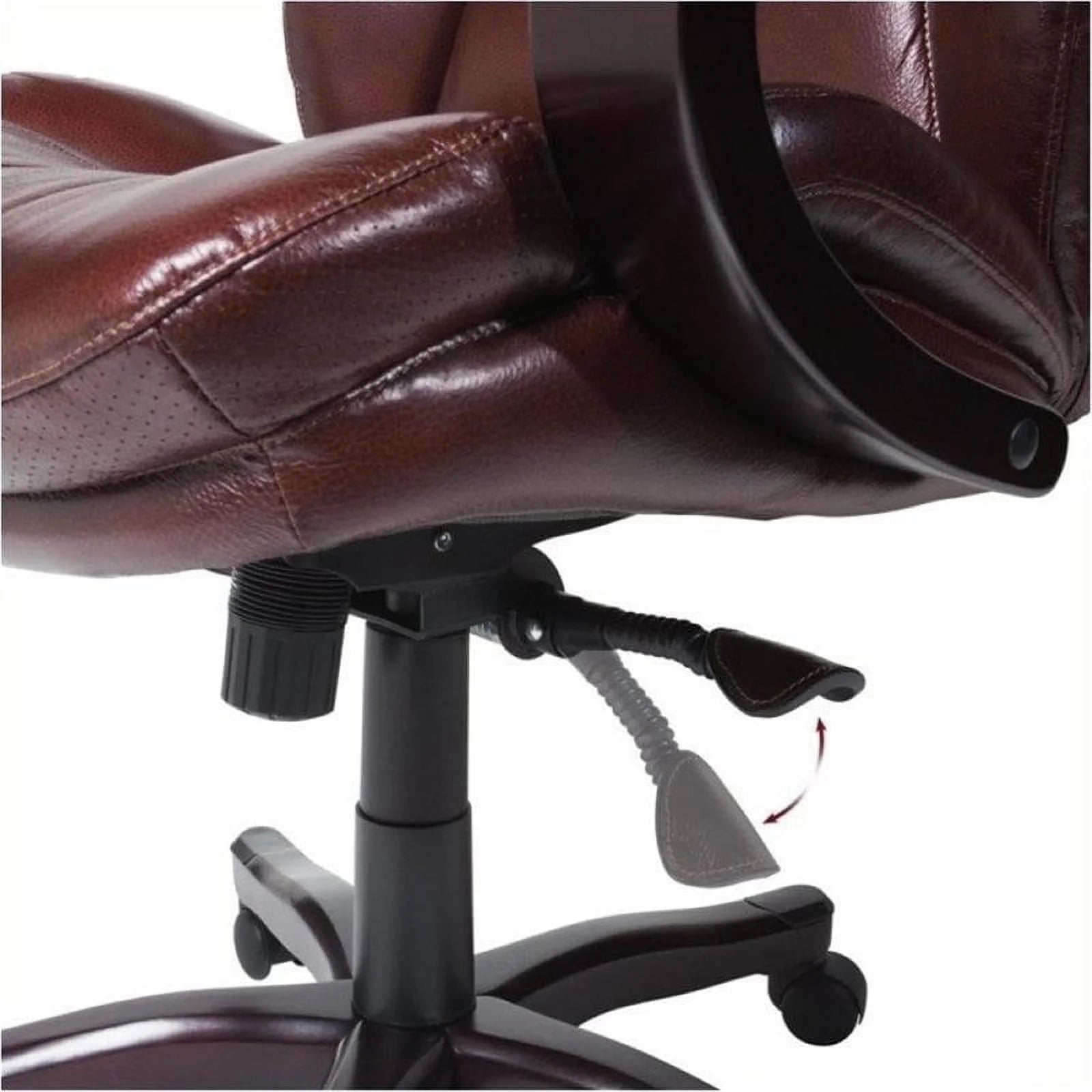 Bonded Leather Executive Office Chair in Brown V967176