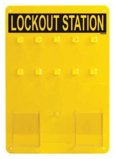 Lockout Station, 14 in H, Blk/Ylw U23658