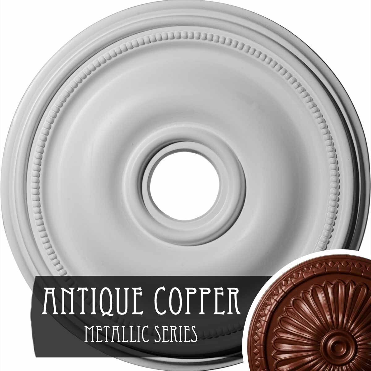 Black Pearl Hand-Painted Ceiling Medallion R255438
