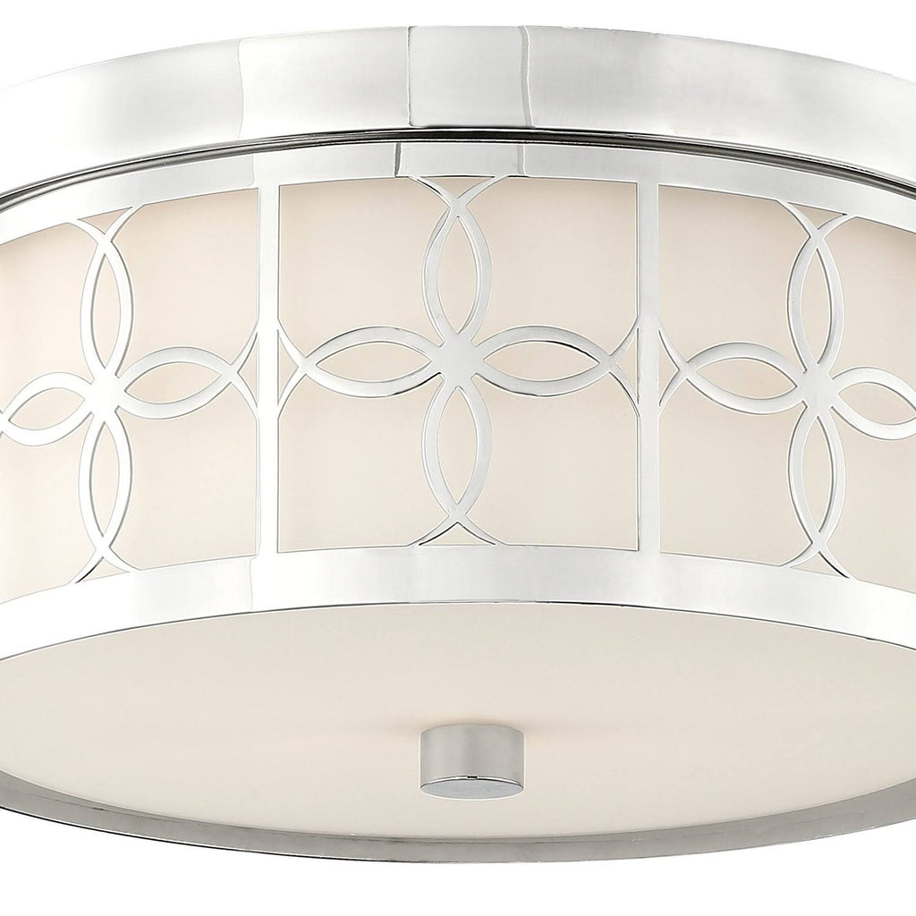 Polished Nickel 2 Light Ceiling Mount J3012