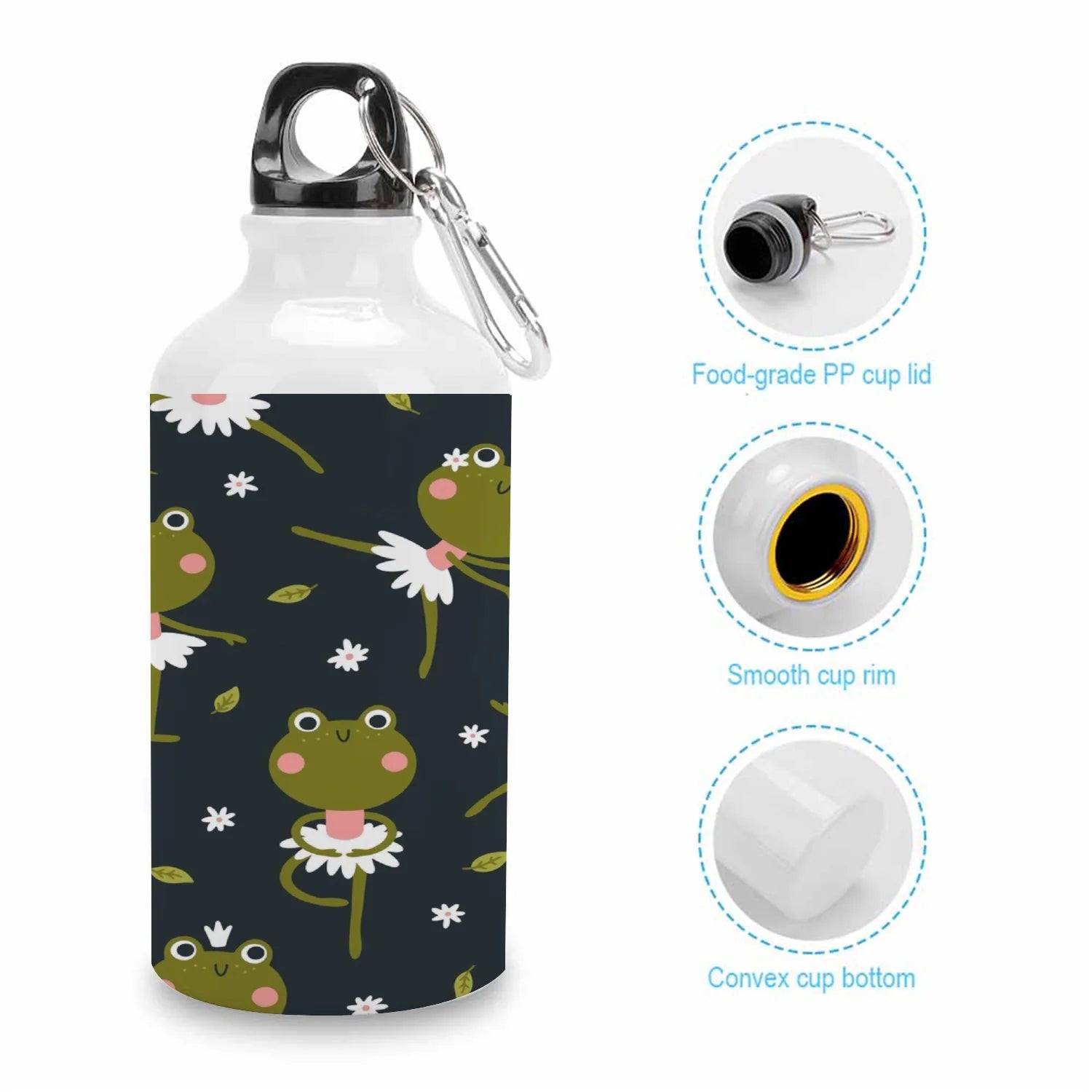 400ml Sport Aluminum Water Bottle with Twist Cap S308