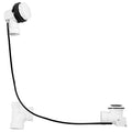 White PVC Cable Drive Bath Waste and Overflow C288