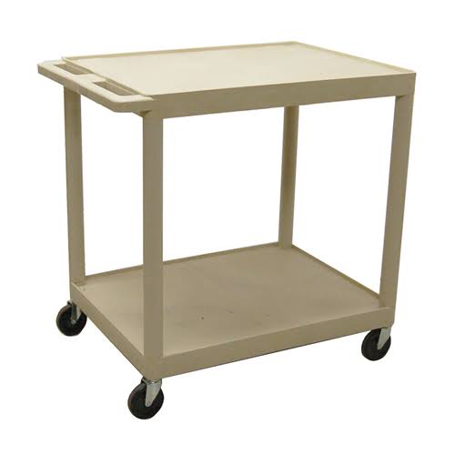 Utility Cart with 2 Shelves and Four Locking Casters Z3155