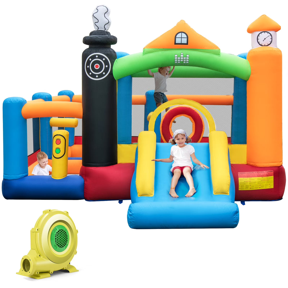 Inflatable Bounce Castle with Ocean Balls & 950W Blower Z627834