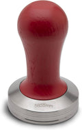 Red Wood Handle Stainless Steel Tamper F2946
